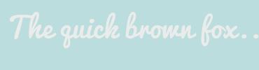 Image with Font Color EAECEB and Background Color BBDDDD